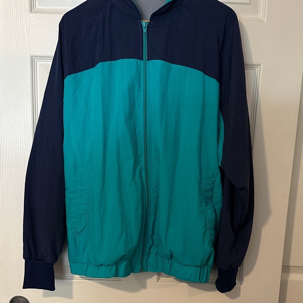 Grand Slam Teal and Navy Jacket windbreaker